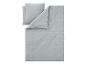 Parure de lit gris clair à motifs avec deux taies d'oreiller