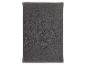 Tapis de bain gris foncé.