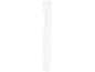 Tube ou bouteille verticale blanche avec un haut et un bas arrondis
