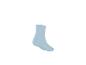 Chaussette bleu clair unie sur fond blanc
