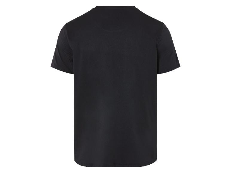 T-shirt noir à manches courtes.