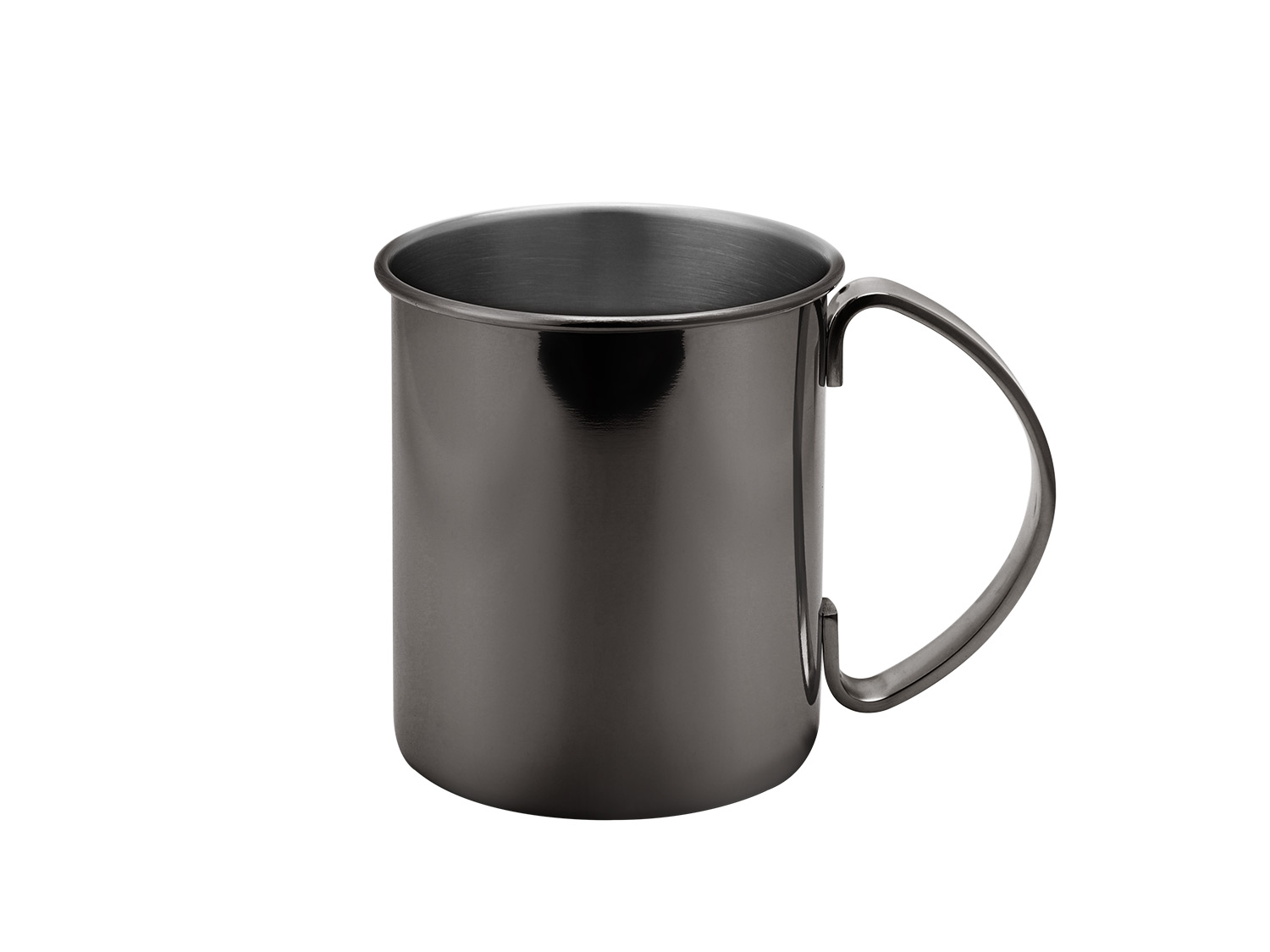 ECHTWERK Set de tasses Moscow Mule en acier inoxydable (2pcs, 1000 ml, noir)