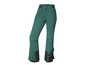Pantalon de ski vert avec des détails noirs.