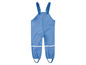 Salopette imperméable bleue pour enfants.