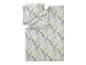 Parure de lit avec taies d'oreiller à motif feuilles de bananier