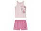 Un débardeur et un short rose Hello Kitty.