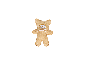 Petit ours en peluche beige de Bayer Design.