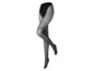 Collants noirs avec un imprimé 'classy'.