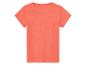 T-shirt corail à manches courtes.