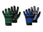 Gants de travail Parkside verts et bleus.
