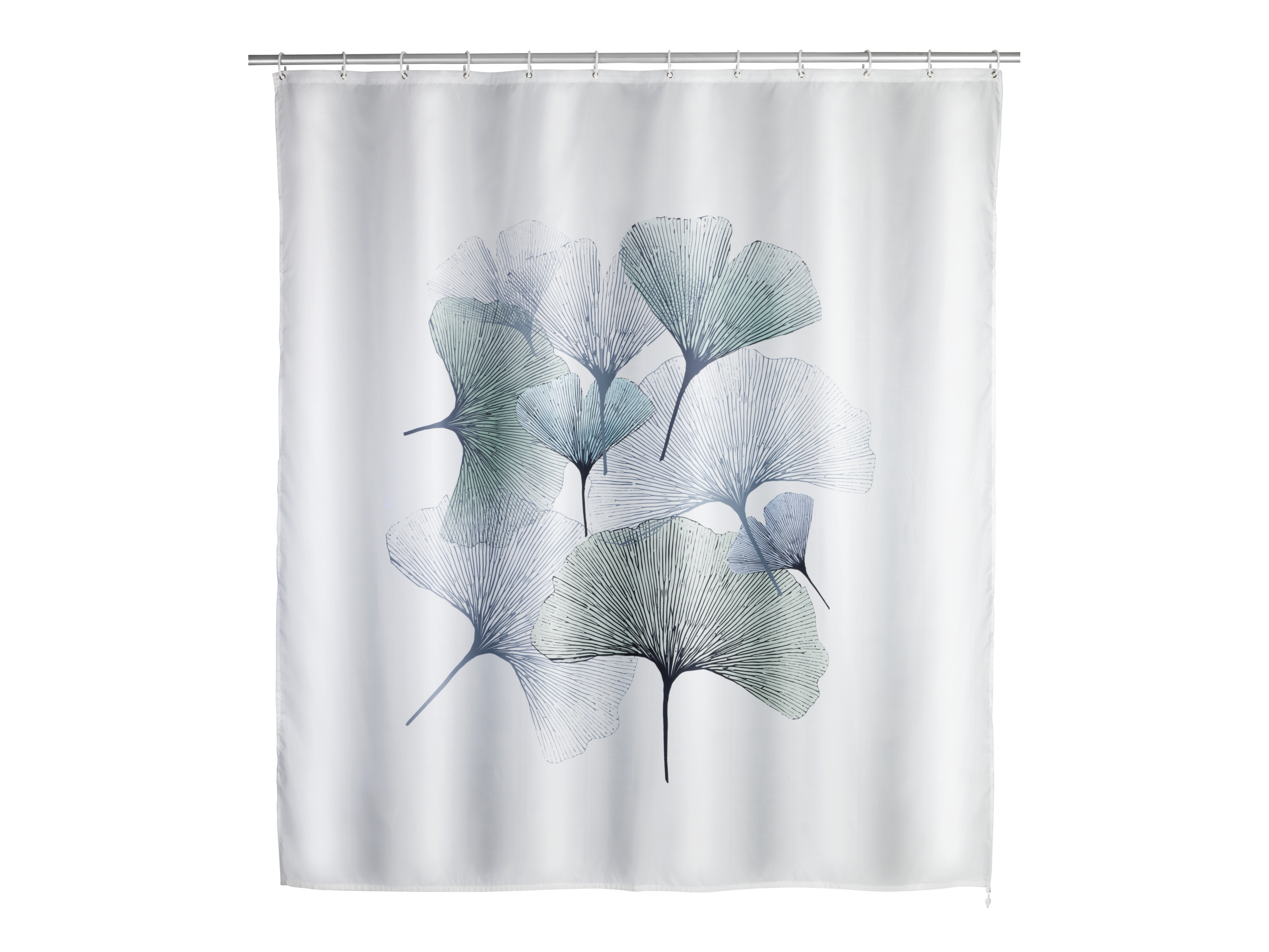 Wenko Rideau de douche anti-moisissure Ginkgo, 200 x 180 cm