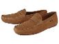 Deux paires de mocassins en daim marron