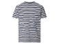 T-shirt à manches courtes rayé noir et blanc, vue de dos