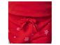 Pantalon de survêtement rouge avec motif flocon de neige et cordon