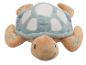 Peluche tortue de mer avec carapace bleu clair et corps beige