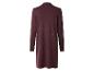 Cardigan long bordeaux pour femme, vue de dos