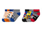 Un ensemble de six paires de chaussettes sur le thème de la Pat'Patrouille.