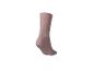 Chaussette individuelle marron clair sur fond blanc