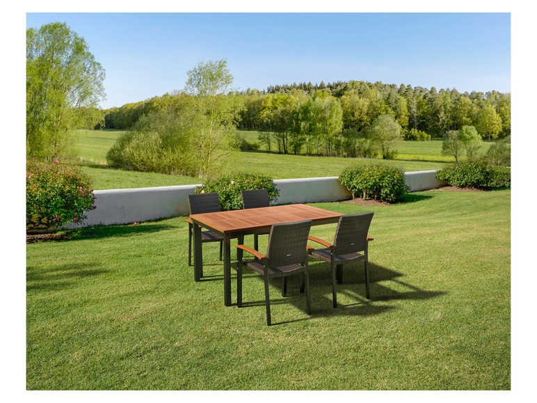 Aller en mode plein écran : LIVARNO home Table de jardin Valencia, en bois - Image 2
