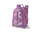 Un sac à dos rose à imprimé camouflage