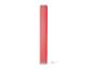 Un lampadaire rouge en forme de cylindre.