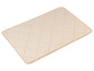 Tapis de bain beige à motif losange.