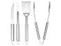 Spatule, couteau, fourchette et pinces Grillmeister pour barbecue.