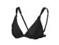Haut de bikini triangle noir avec bretelles réglables