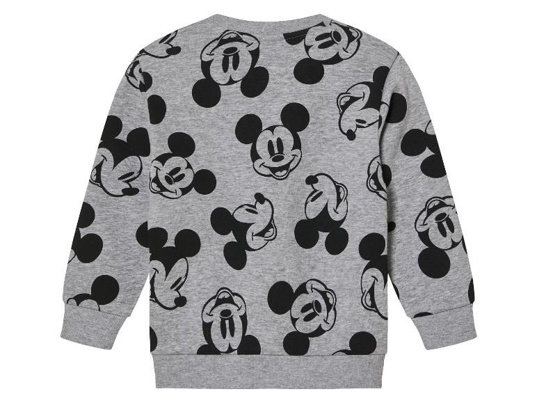 Un sweat-shirt gris à imprimé Mickey Mouse.