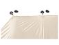 Auvent beige avec ventouses d'attache.