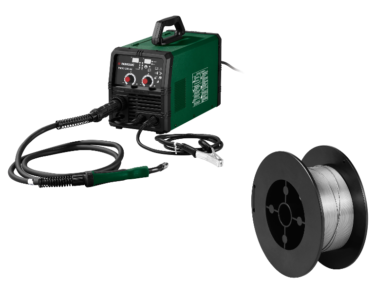Soudeuse Parkside PMSG 200 A2 avec fil de soudure.