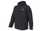 Une veste softshell noire à capuche de Mountain Peak.
