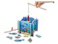 Jeu de pêche en bois avec des poissons et d'autres créatures marines.