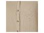 Chemise beige boutonnée en tissu mousseline.