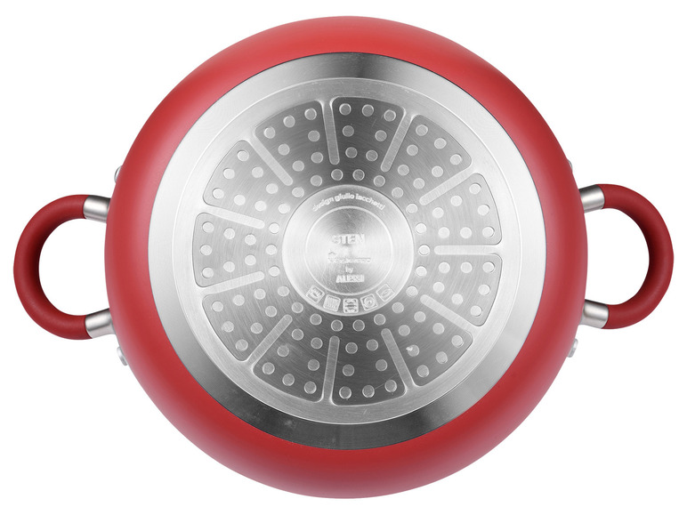 Aller en mode plein écran : Masterpro by ALESSI Sauteuse en aluminium avec couvercle, Ø 20 x 10,5 cm - Image 7
