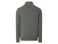 Pull homme en maille col montant vert olive, vue de dos.