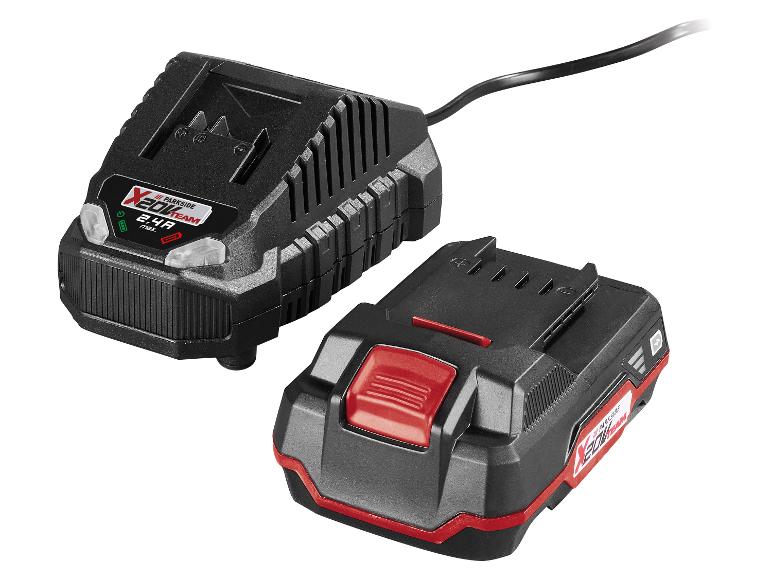 Chargeur et batterie Parkside X20V Team : outils électriques sans fil.