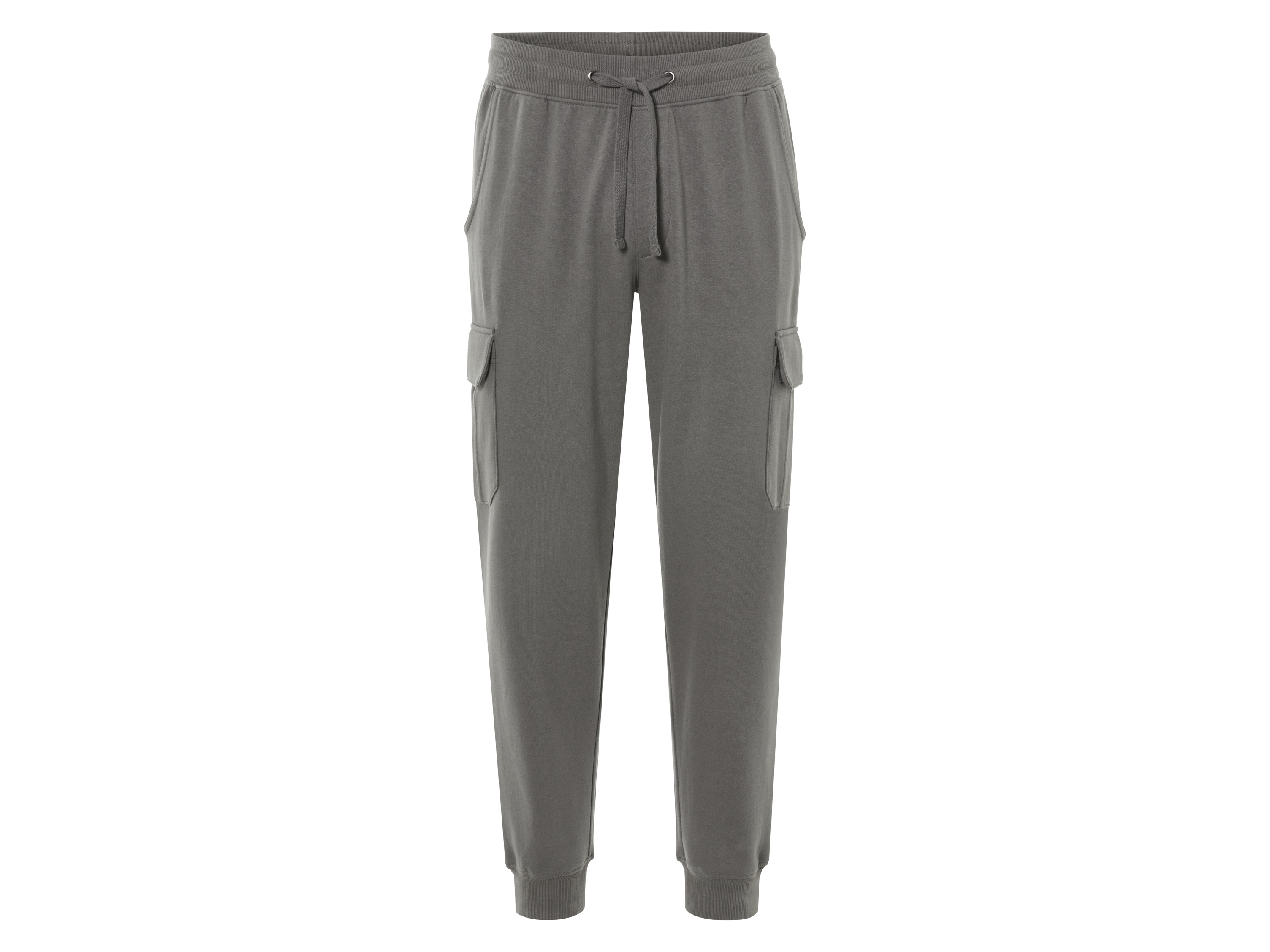 LIVERGY® Pantalon de jogging homme avec poches cargo et fermeture velcro (gris, S)