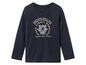 Un t-shirt bleu marine à manches longues avec un dessin de tigre et le texte 'North State Nebraska Finals 1987 Track and Field'.