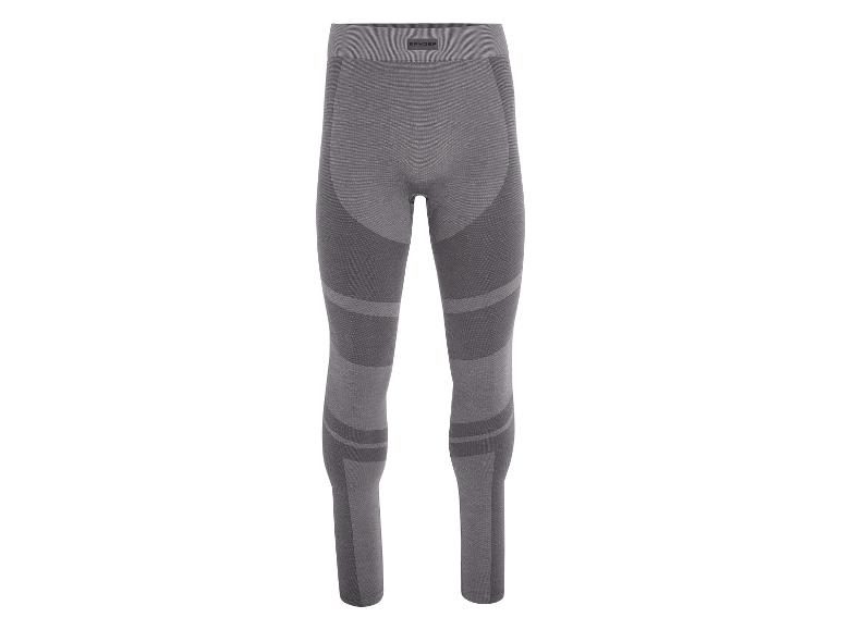 Collant thermique gris Spyder avec des détails gris plus foncés.
