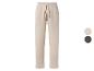 Pantalon de jogging beige avec cordon de serrage ajustable, disponible en beige et marron.