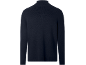 Pull en maille bleu marine pour homme avec col montant
