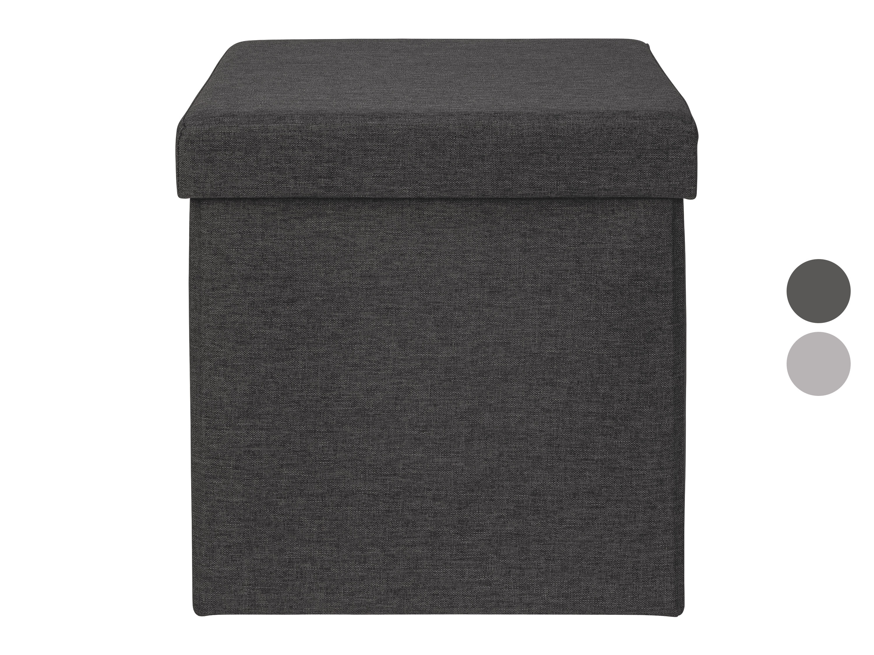 LIVARNO home Pouf-coffre de rangement, 46 L