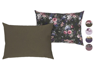 LIVARNO home - Lot de 2 taies d'oreiller en satin microfibre, 70 x 50 cm 