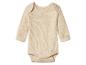 Body bébé côtelé beige à manches longues