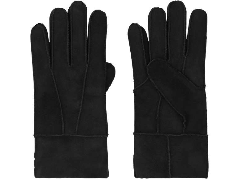 Gants en daim noir