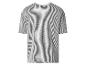 T-shirt à manches courtes à rayures verticales noires et blanches, vue arrière
