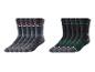 Deux ensembles de cinq paires de chaussettes noires avec le logo Parkside.