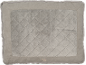 Panier matelassé gris pour animaux de compagnie avec inscription
