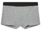 Boxers gris à taille noire.